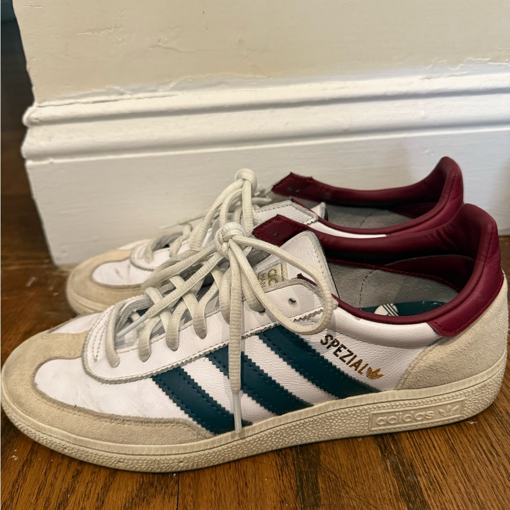 Adidas Spezial White and Green Men's Shoes